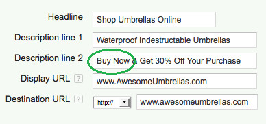 Call To Action Customer interaction